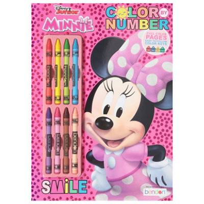 Bendon Disney Minnie Color By Num With Cray - Each