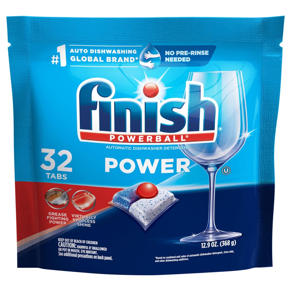 Finish Power Automatic Dishwasher Detergent Tablets (12.9 oz, 32 ct)
