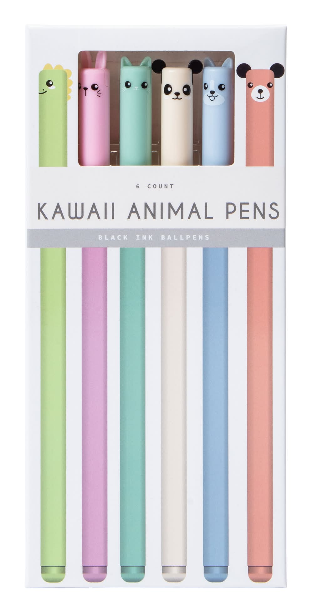 Kawaii Animal Pens 6-Count