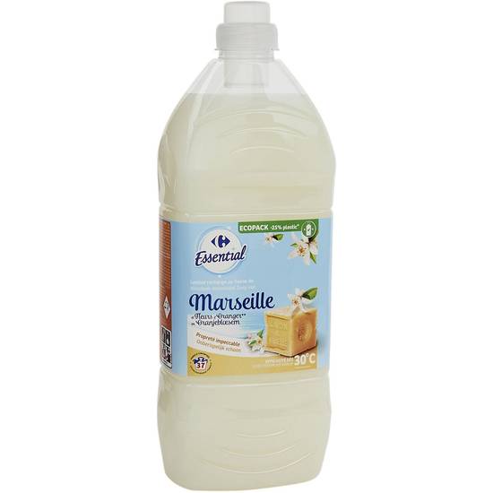 Carrefour Essential - Lessive liquide savon de Marseille (1.85 L)