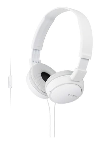 Sony® ZX On-Ear Monitor Headphones, White, MDRZX110AP/W | Postmates