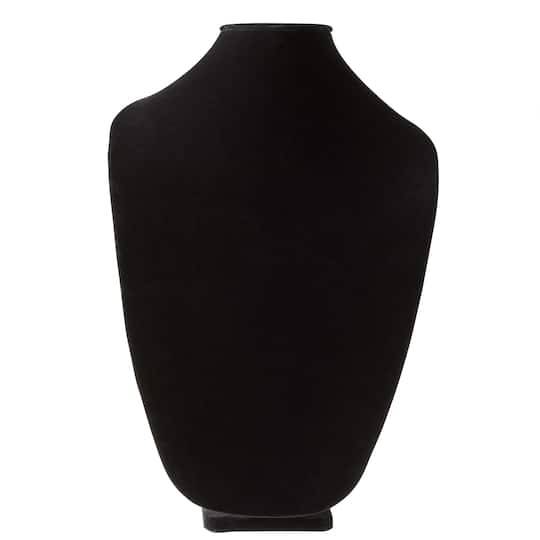 Bead Landing Velvet 3d Necklace Stand, 15", Black