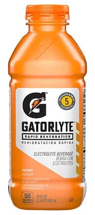 Gatorade Orange Rapid Rehydration Electrolyte Beverage 20oz Plastic Bottle