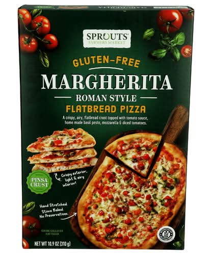 Sprouts Gluten-Free Margherita Roman Style Flatbread Pizza