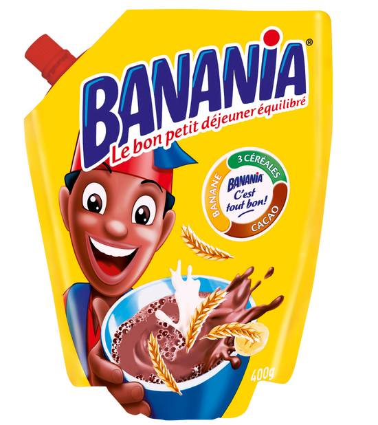Banania - Poudre chocolatée au céréales saveur banane et cacao (400 g)
