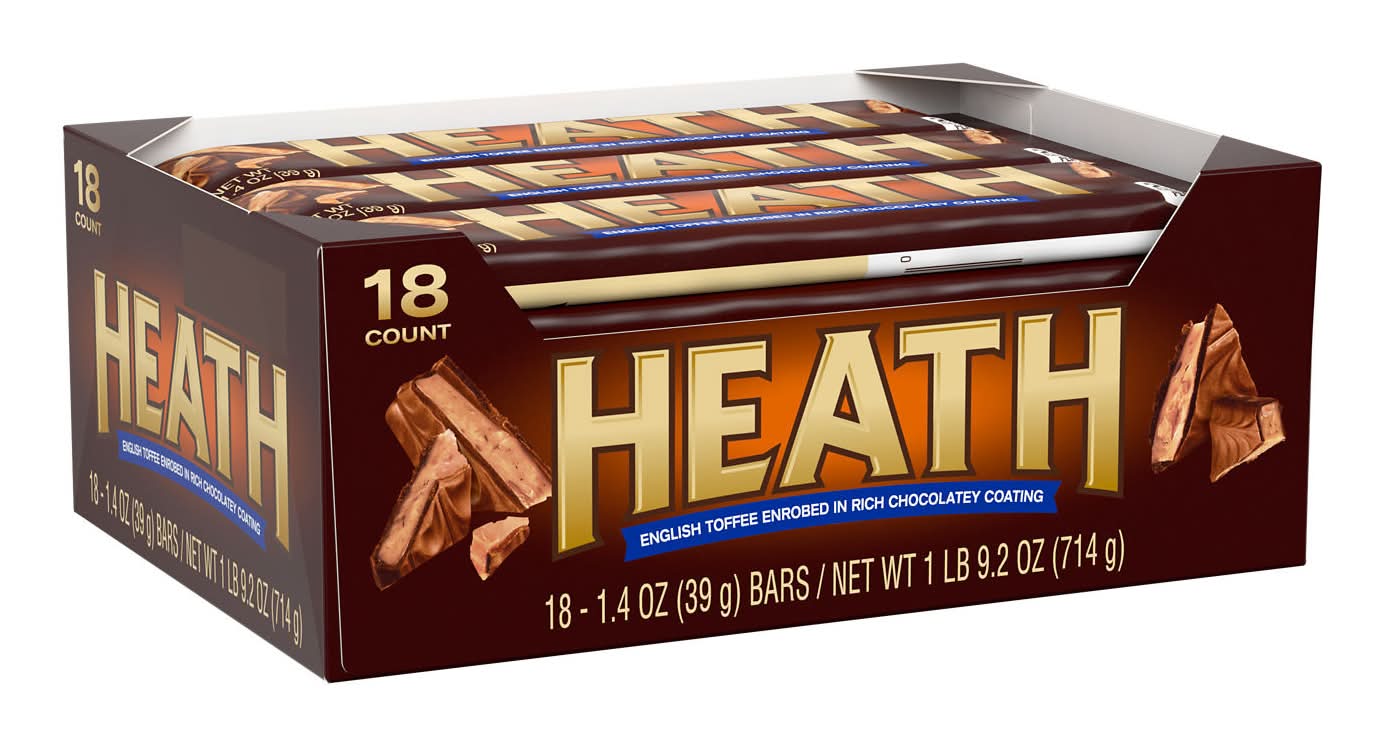 Heath Milk Chocolate English Toffee Bar (1.4 oz, 18 ct)