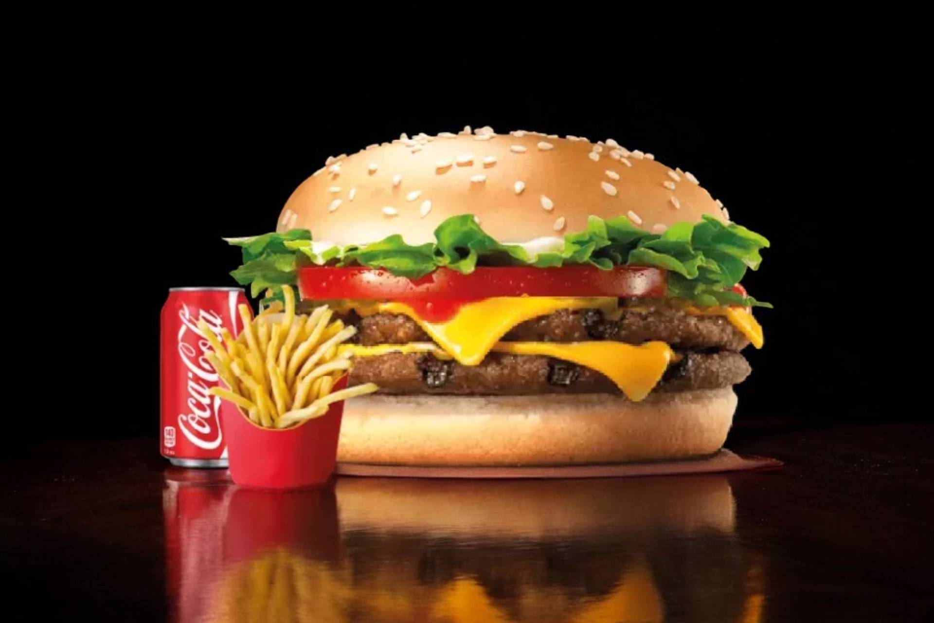 Menu Double Cheese Burger🍔 🍟🔥