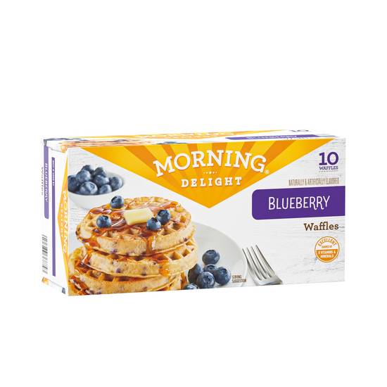 Morning Delight Waffles, Blueberry (10 ct)