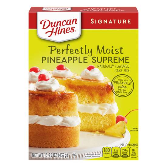 Duncan Hines Signature Perfectly Moist Pineapple Supreme Cake Mix