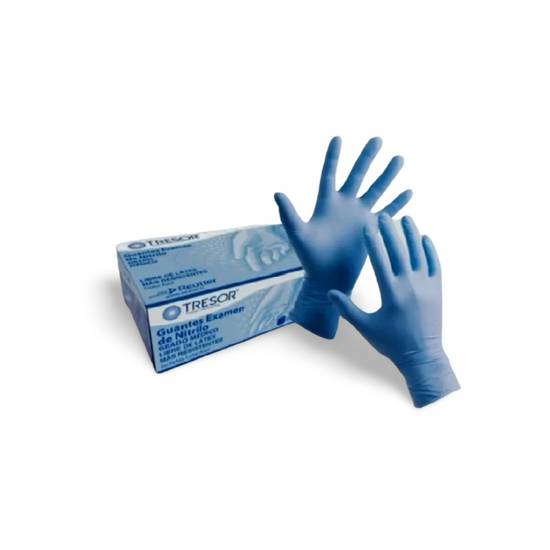 Guantes de Nitrilo Azul Talla L x100 (Tresor)