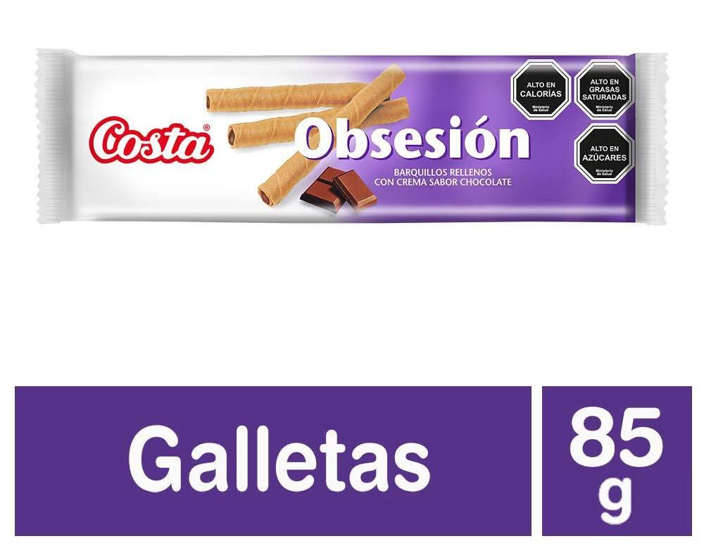 Costa · Obsesión barquillos rellenos con crema - Chocolate (85 g)