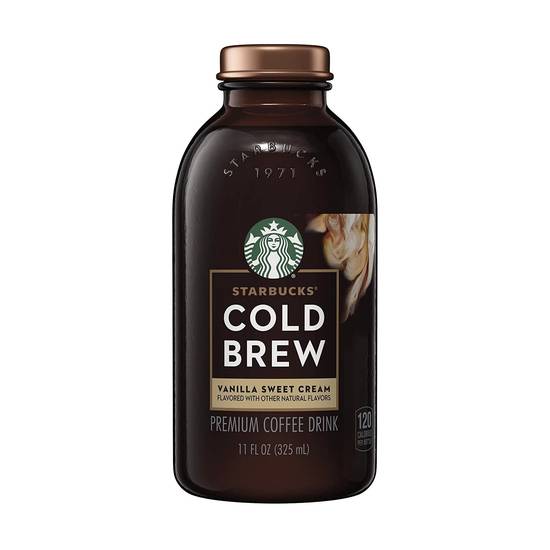 Starbucks Cold Brew Premium Coffee Drink, Vanilla Sweet Cream, 11 OZ