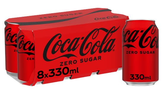 Coca-Cola Zero Sugar Softdrinks (8 x 330ml)