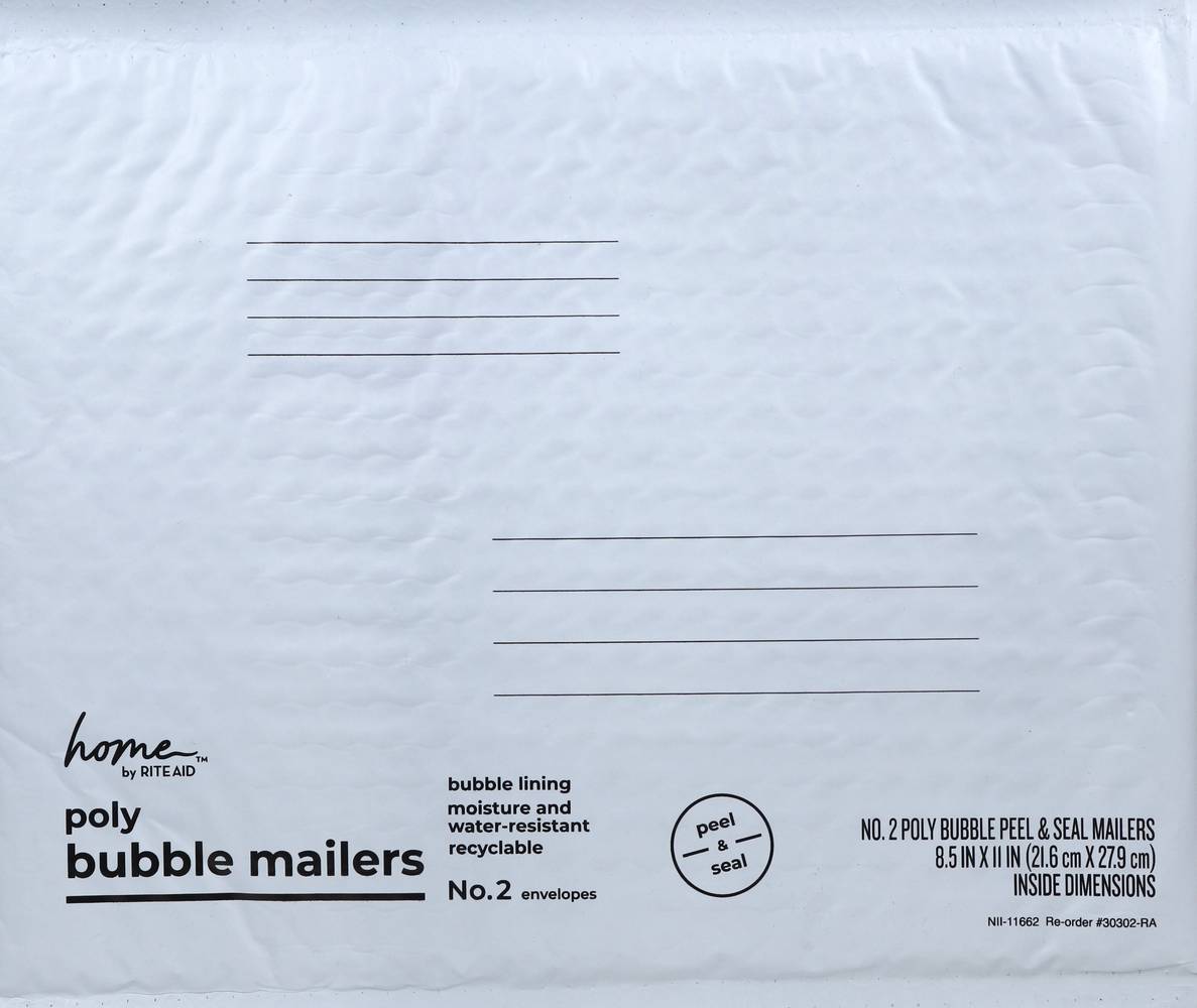 Rite Aid Poly Buble Mailr (21.6 cm x 27.9 cm)