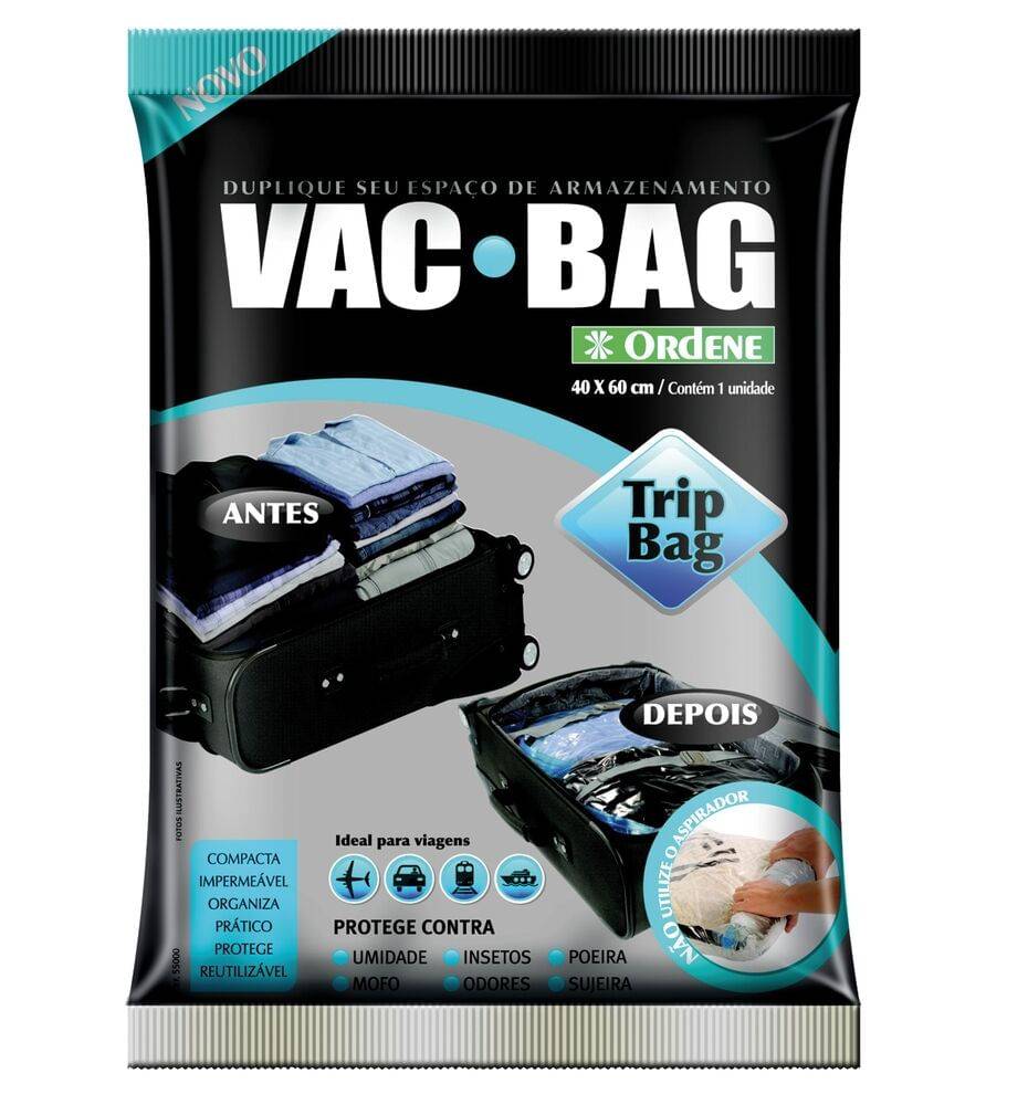 Ordene · Embalagem saco a vácuo para roupas vac bag - 40 cm x 60 cm