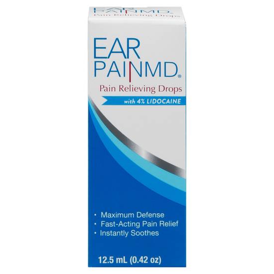 Ear Pain Md Pain Relieving Drops With 4% Lidocaine