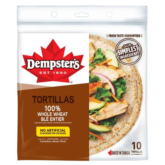 Dempster's Whole Wheat Tortillas (10 tortillas)