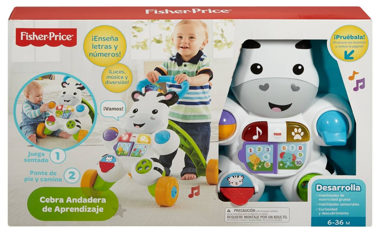 Fisher-price andadera cebra de aprendizaje