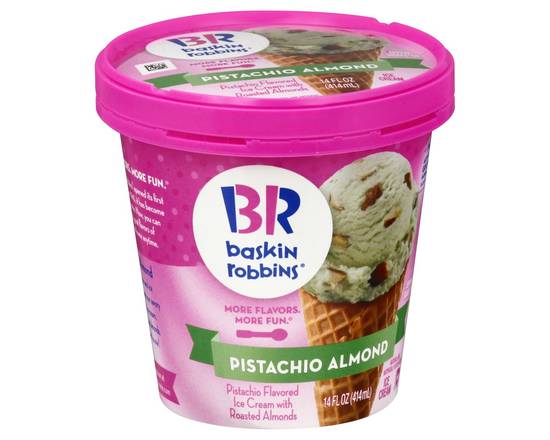 Baskin Robbins · Pistachio Almond Ice Cream (14 fl oz)