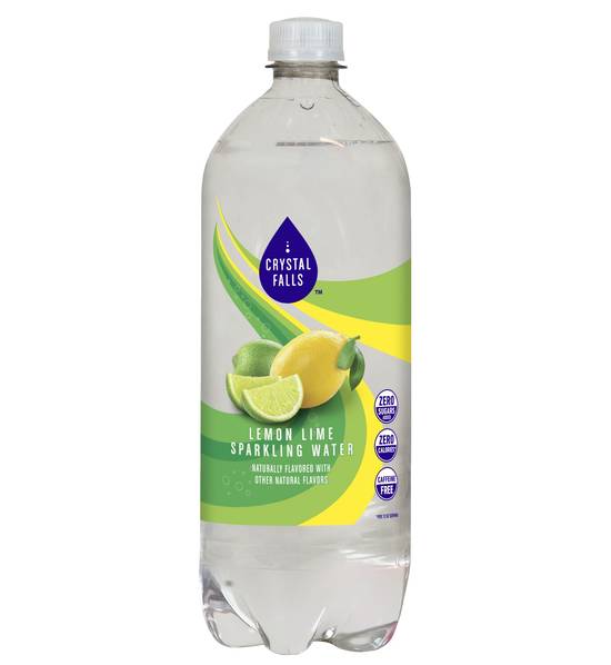 Crystal Falls Sparkling Water, Lemon Lime