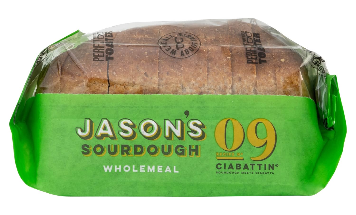 Jasons Sourdough Wholemeal Ciabattin 580g