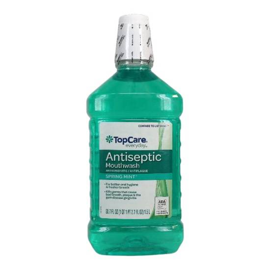 Topcare Antiseptic Mouthwash Rinse Spring Mint