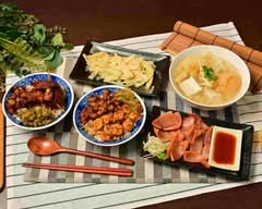 融 蝦仁滷肉飯 蝦仁飯 正腿庫肉飯 豬腳飯 蝦仁羹