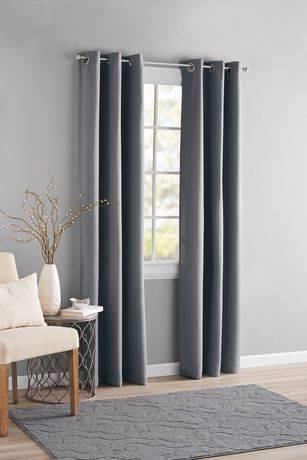 Mainstays Blackout Energy Efficient Grommet Curtain Panel (1 pair)