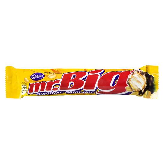 Cadbury barre de chocolat, mr. big (60 g) - mr. big bar original (60 g)