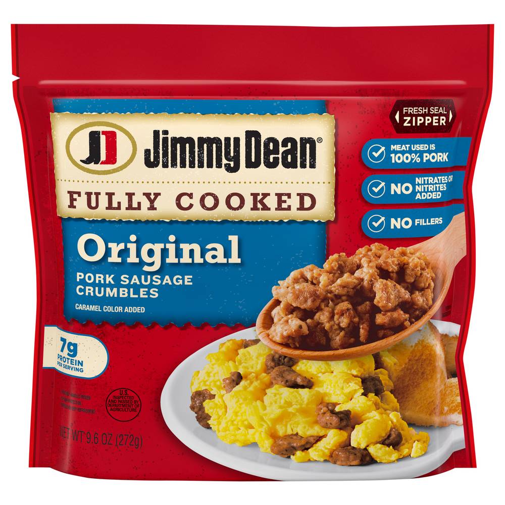 Jimmy Dean Fully Cooked Original Pork Sausage Crumbles (9.6 oz)