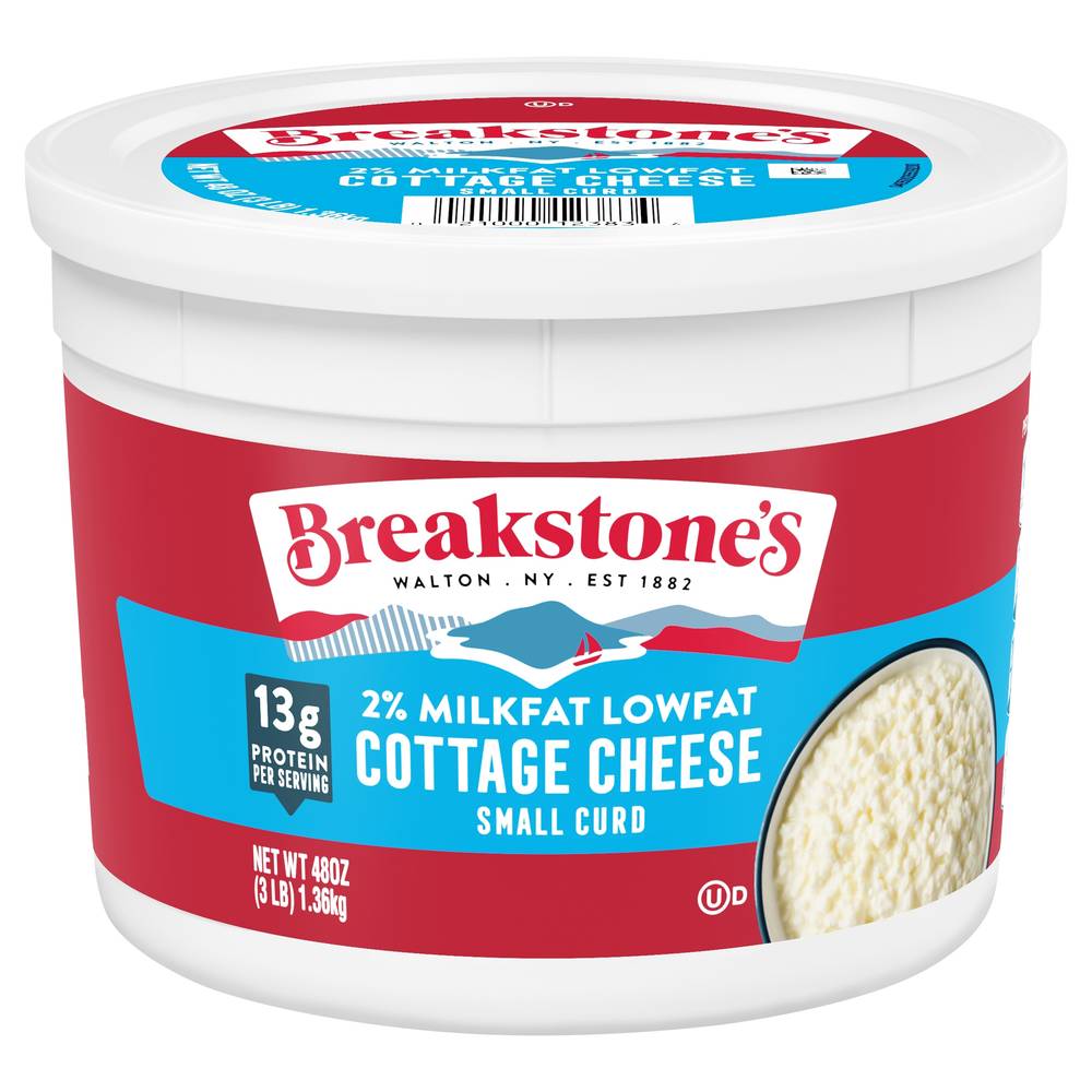 Breakstone's Small Curd Milkfat Lowfat Cottage Cheese Tub (48 oz)