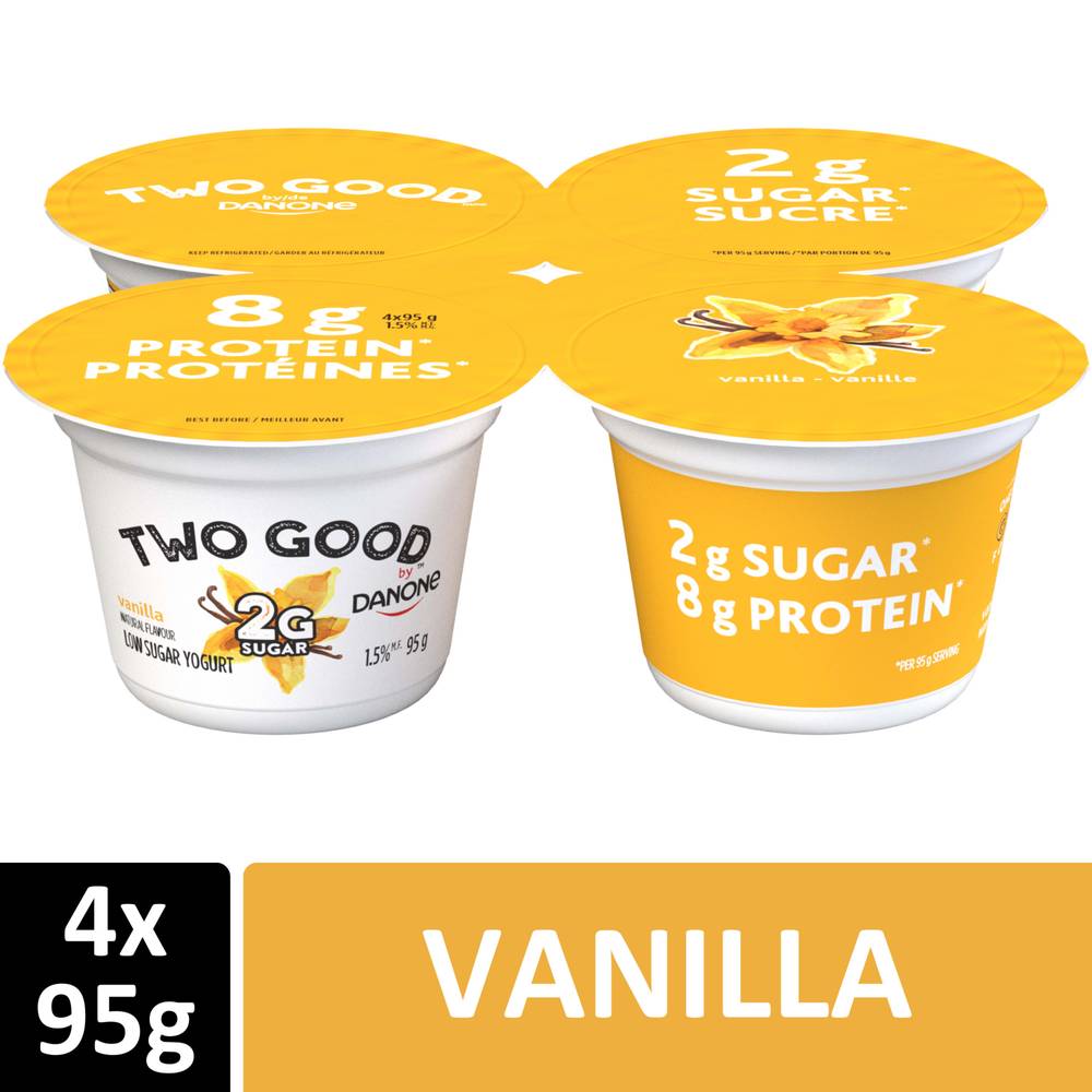 Two Good Greek Yogurt Vanilla (4 x 95 g)