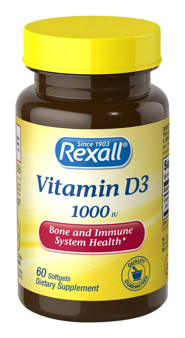 Rexall Vitamin D3 1000 Iu Softgels 60 Ct