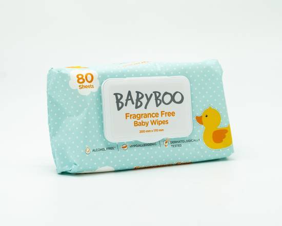 Babyboo Unscented Baby Wipes (80 Pack)