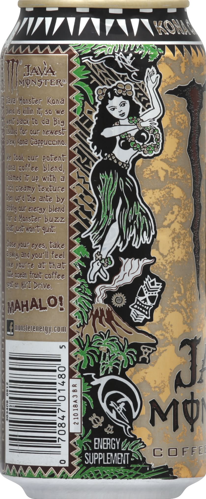 Monster Energy Java Energy Kona Cappuccino Coffee Energy Drink (15