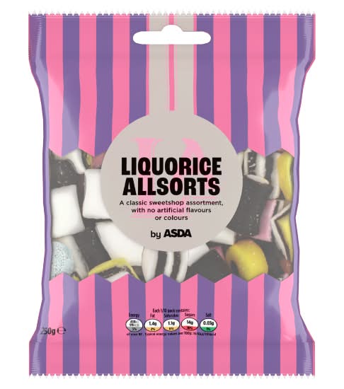 ASDA Liquorice Allsorts (250g)