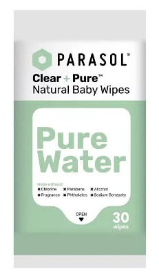 ParaSol Clear+Pure Natural Baby Wipes (30 ct)