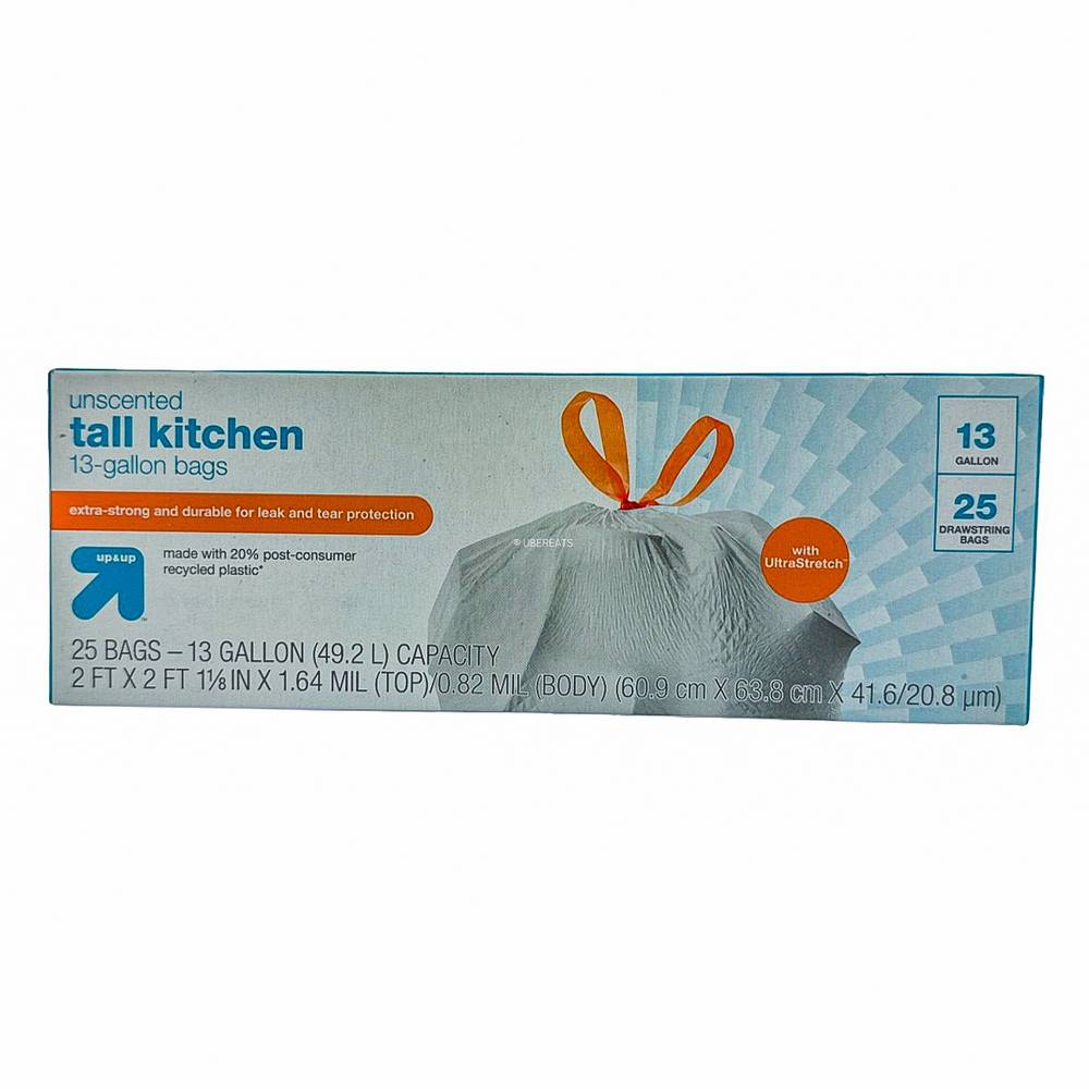 up&up Ultrastretch Tall Kitchen Drawstring Trash Bags (25 ct)