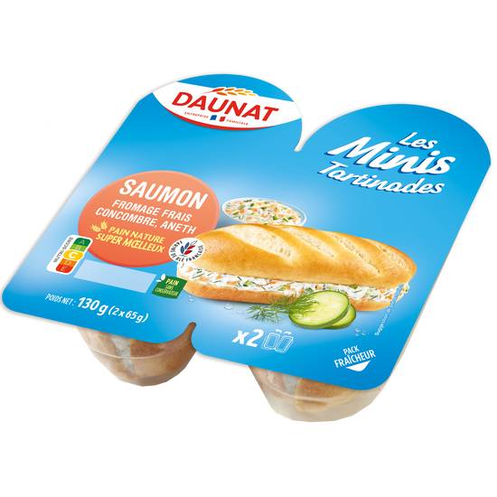 Daunat - Mini tartinade saumon (2 pièces)