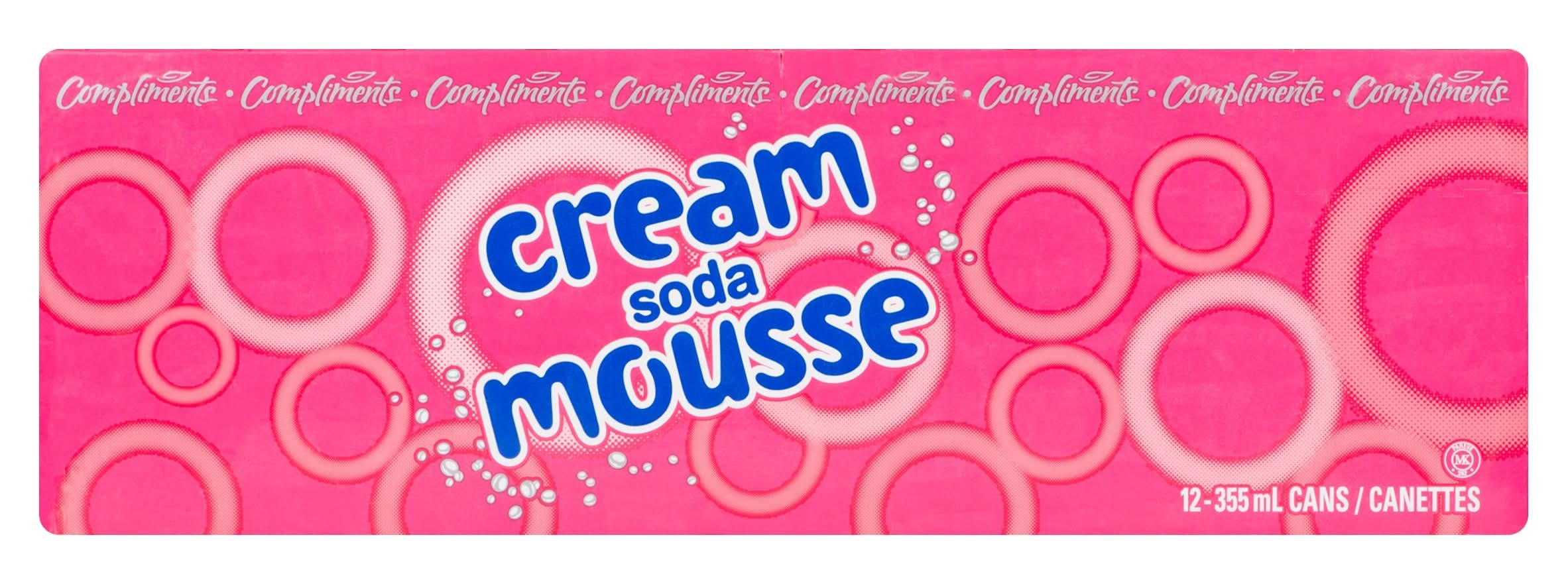 Compliments Cream Soda (12 x 355 ml)