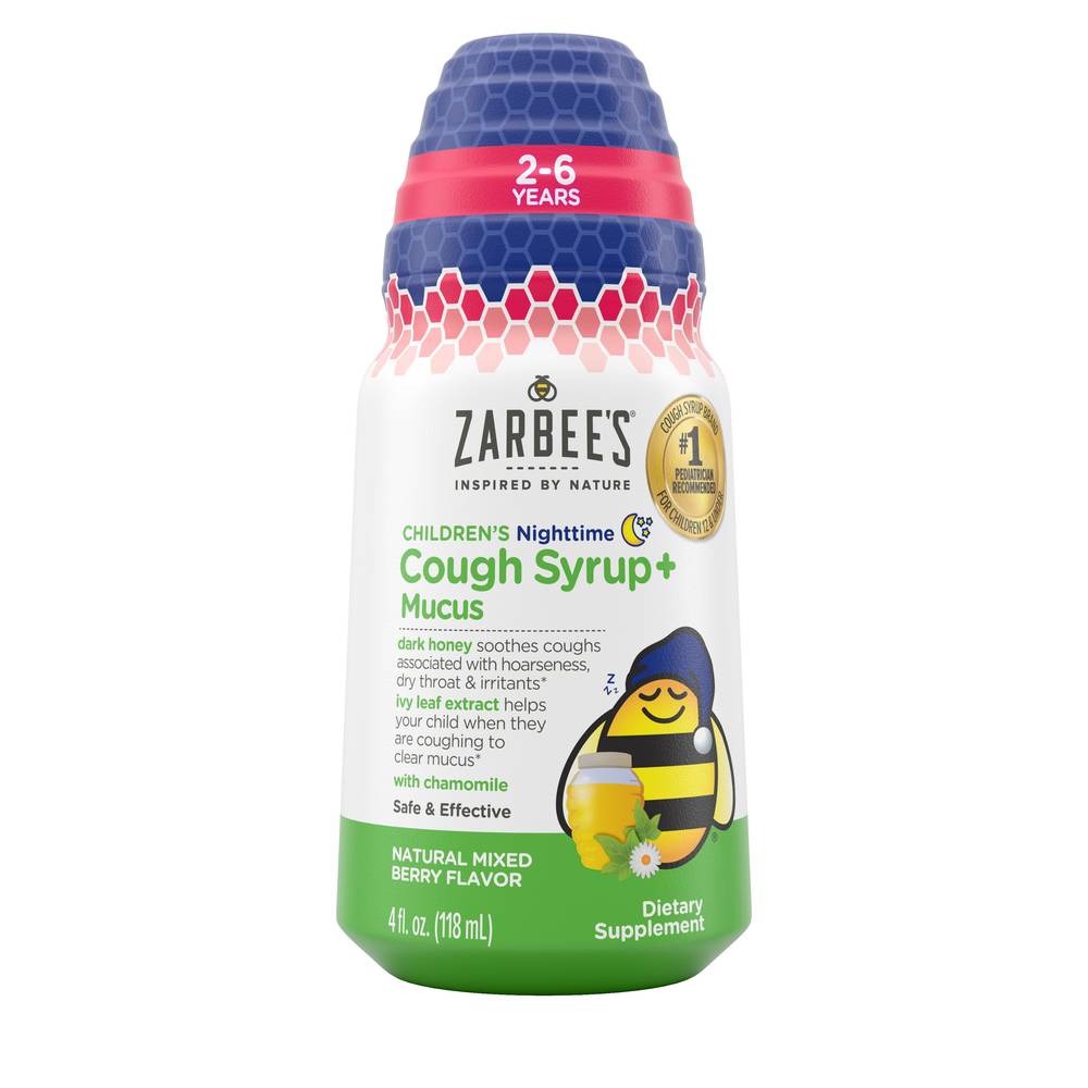 Zarbee's Children's Nighttime Cough Syrup, Berry (4 fl oz)
