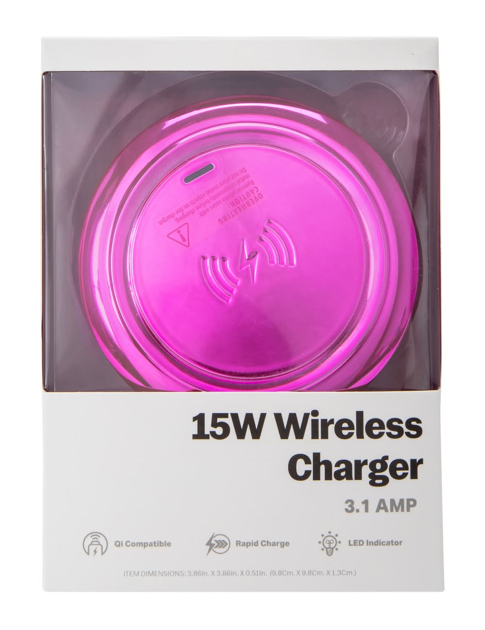 15W Wireless Charger Pink