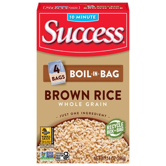 Success Boil-In-Bag Whole Grain Brown Rice (4 ct)