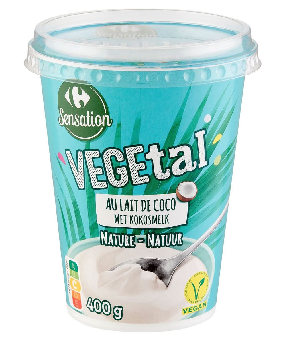 Carrefour Sensation Vegetal met Kokosmelk Natuur 400 g
