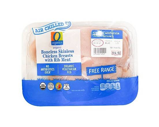 O Organics · Boneless Skinless Chicken Breast with Rib Meat