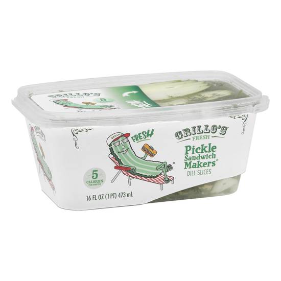 Grillo's Pickles Sandwich Maker Dill Slices (16 oz)