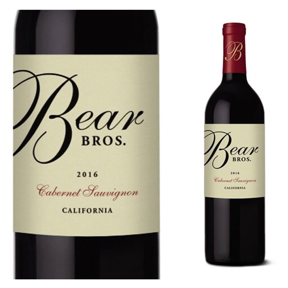 Bear Bros. 2016 Cabernet Sauvignon Wine, Red (750 fl oz)