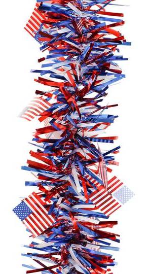 Ashland Flag Garland, 9 ft, Assorted