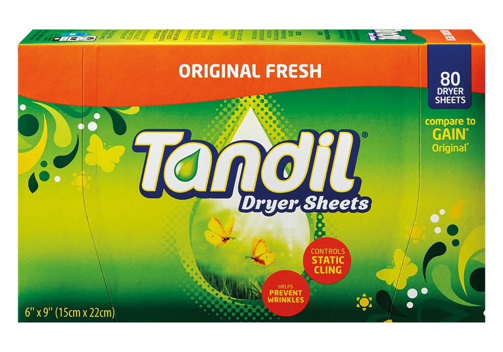Tandil Original Fresh Dryer Sheets, 6x9 in (80 ct)