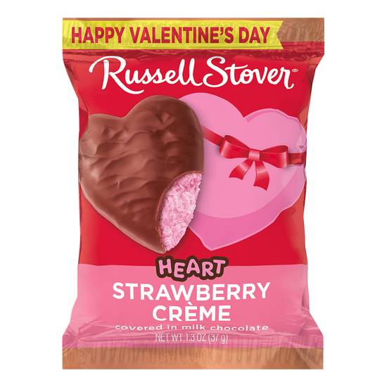 Russell Stover Heart Strawberry Creme Milk Chocolate ( strawberry)